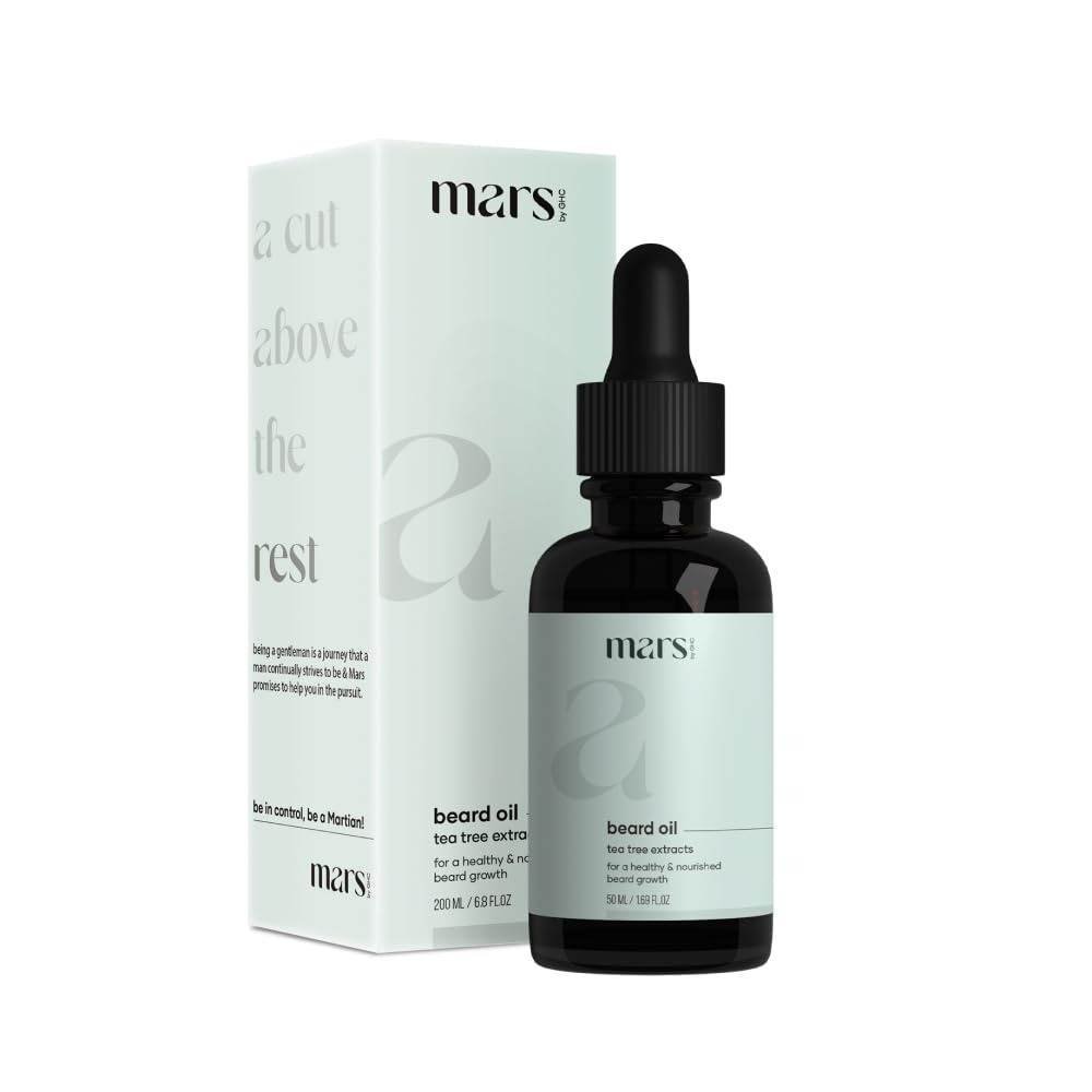 uk417HwHJN5SL-1-1.jpg mars by GHC Beard Growth Oil For Men 50ml Hair Oil (50 ml) - Fast UK Delivery - Image 1