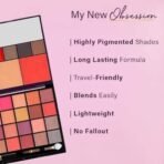 Hilary Rhoda The Collective Face Palette | 3 Cream Lip glosses | 3 Eyebrow Colours | Highlighter | Contour & Blush | 24 Eyeshadow | Highly Pigmented Face Palette | Blends Easily | 55g (Multi-2) - Fast UK Delivery - Image 6