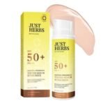 Just Herbs Tinted Sunscreen SPF 50+ PA++++ UVA/UVB Protection for Oily, Dry Skin, No White Cast for Men and Women - 30 ml - Fast UK Delivery