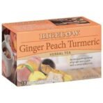 Bigelow Tea Ginger Peach Turmeric Herbal Tea Freshness & Aroma Caffeine Free 20 Tea Bags Net Wt 0.98oz (27gm) - Fast UK Delivery - Image 2