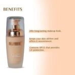 Glam 21 Silk Foundation-Lightweight Hydrating Oil-free Satin Formula for Long-lasting Makeup | Balance Skin pH Level | SPF35 UV Protection | Suitable for All Skin Type| 50gm, 05 - Fast UK Delivery - Image 4
