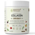 Rooted Actives Plant Based Collagen Supplement, 250 G | Tremella Mushrooms, Biotin, Silica, Vit C & 17 Beauty Boosters | No Sugar | Collagen Booster | Collagen Supplements For Women & Men - Fast UK Delivery - Image 2