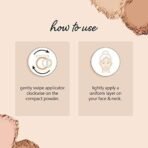 Plum Legit Matte Talc-Free Compact With SPF15 | Lightweight | Even Coverage | 100% Vegan & Cruelty Free | Sunset Bronze - 125Y (Medium, Warm Undertone) - Fast UK Delivery - Image 5