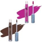 KINDED Liquid Lip Colour Vitamin E Enriched No Transfer Waterproof Long Stay Lipsticks Lip Gloss Set for Girls Women (Pack of 2, 6 ml each, Matte Finish, Shades More Magenta & Choco Brown) - Fast UK Delivery - Image 2