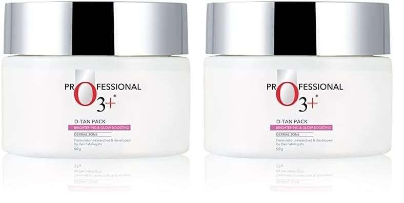 uk417h8Dq8ZL-1.jpg O3+ D-TAN Professional Pack For Instant Tan Removal For all skin Types 50g - Suitable for All Skin Types, 50gm | Detan Pack for Tan Removal (Pack of 2) - Fast UK Delivery - Image 1