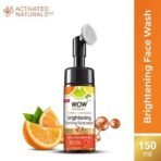 WOW Skin Science Brightening Vitamin C & Niacinamide Foaming Face Wash | For Brighter Glow | Built-in Brush for Deep Cleansing | Brightens & Evens Out Skin Tone | Face Wash for Women & Men | 150ml - Fast UK Delivery - Image 4