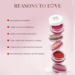 Just Herbs Lip and Cheek Tint Blush | Lip Tint & Stain for Women | Organic, Herbal & Natural Lip and Cheek Tint | Paraben Free Lip Tint | Long-lasting Tint (Tangy Orange) - Fast UK Delivery - Image 4
