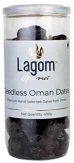 Lagom Gourmet Seedless Omani Dates 400g | All Natural | No Preservatives | No Added Sugar | Gluten Free | Vegan | Plant Based | Non GMO | Dates Dry Fruits | Khajur | Khajoor | Khejur - Fast UK Delivery - Image 2