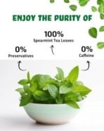 True Elements Spearmint Tea 100g - Natural Herbal Tea | Caffeine Free | Calming Tea for Relaxation | Stress Relief | Helps in PCOS & PCOD - Fast UK Delivery - Image 7