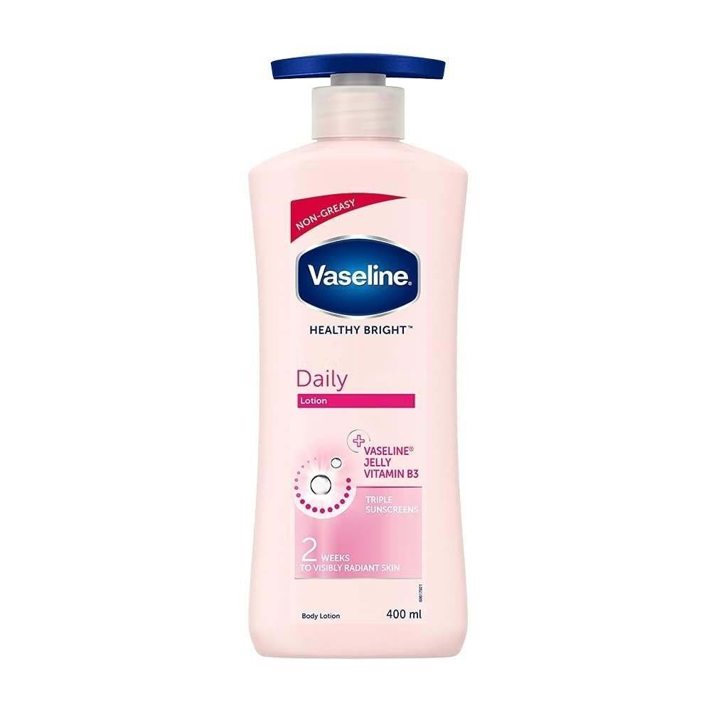 uk417sSlBvTuL-1-1.jpg Vaseline Healthy Bright Body Lotion 400ml, Daily Brightening Body Moisturizer with Sunscreen for Dry Skin, Lotion for Non-Greasy Glowing Skin - Fast UK Delivery - Image 1