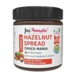 Jus' Amazin Creamy Hazelnut Spread - Choco Mania (200g) | 80% Nuts & 75% less sugar | No Emulsifiers/Hydrogenated Fats (0% Chemicals)| No Refined Sugar | Plant Based, Vegan | Chocolate Spread - Fast UK Delivery - Image 2