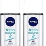 Nivea Deodorant Roll On, Fresh Natural for Unisex, 50ml (Pack of 2) - Fast UK Delivery
