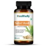 Healthally Ayurvedic Safed Musli Capsule 500mg | Stamina Energy Vitality Booster Capsule for Men Women Supplement | Relief Tiredness & Fatigue | AYUSH Approved - 60 Capsules - Fast UK Delivery - Image 2