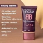 Hilary Rhoda BB Cream with SPF 15 | Infused with Wheat Germ Oil & Jojoba Seed Oil | Weightless Formula | Hides Blemishes, Dark Spots & Pigmentation - 40ml (Shell White - Shade 1) - Fast UK Delivery - Image 6