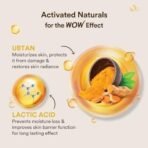 WOW Skin Science Ubtan Body Lotion- All skin type - Anti-Tanning & Smoothening Care with Saffron Extract, Sandalwood Oil - 400mL - Fast UK Delivery - Image 5