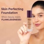 Hilary Rhoda Skin Perfecting Foundation | With SPF 15 | Super Matte Finish | Full Coverage | Oil-Control & Paraben-Free | 6 Shades | Conceals Fine Lines & Blemishes | 30g (Honey| Shade 04) - Fast UK Delivery - Image 5