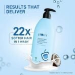 Plum Coconut Milk & Peptides Shampoo for Dry & Frizzy Hair | Provides 22X Shiny & Softer Hair | Paraben-Free | Hair Shampoo for Women & Men | for Straight, Wavy & Rough Hair | pH Balanced | 500ml - Fast UK Delivery - Image 4