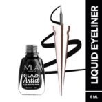Mila Beaute Glaze Artist Liquid Eyeliner | Water Proof & Smudge-Proof | Rich Glossy Finish with Intense Shine | Intense Pigment I Easy Glide Applicator | 6Ml Shade - Infinite Black - Fast UK Delivery - Image 3
