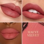 mCaffeine Shades Creamy Matte Kiss Bullet Lipstick | Moisturizing & Lightweight | Comfortable, Non-drying & Long Stay Lipstick | Infused with Cocoa Butter & Vitamin E | Lipstick for Women | 3.5 g - Mauve Velvet - Fast UK Delivery - Image 4