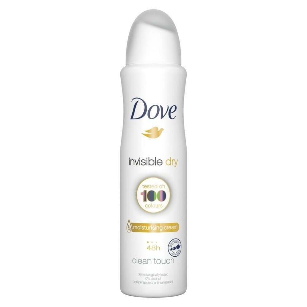 uk418RA32v-HL-1-1.jpg Dove Female Invisible Dry Anti-Prespirant 150Ml (L) - Fresh Scent Deodorant Spray- - 150 Ml, Pack Of 1 - Fast UK Delivery - Image 1