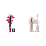 Glam 21 Lip Seduction Non- Transfer Crayon Lipstick|Sherbet Pink|07Lip Plumper With Hyaluronic Acid Lightweight Lip Gloss With High Shine Glossy Finish For Fuller And Plump Lips 04 Nude Shimmer - 5 Gm - Fast UK Delivery