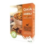 Gaia Crunchy Fruit and Nut Muesli 400g Box - The Deliciously Crunchy and Nutritious Breakfast Cereals Packed with Fibre, Iron and Antioxidants Serves As The Nourishing, Tasty Breakfast Option. - Fast UK Delivery - Image 2