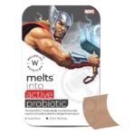 Wellbeing Nutrition Marvel Thor Melts | Active Probiotics & Prebiotics for Kids (6+) to Improve Digestion, Immunity & Gut Health | Kids Health Supplement | Sweet Cherry Flavor (30 Oral Strips) - Fast UK Delivery - Image 2
