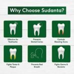 Sri Sri TATTVA shuddhta ka naam Sudanta Herbal Gel Toothpaste - All Natural, SLS Free, Fluoride Free Tooth Paste with Charcoal, Salt & More - 100g (Pack of 2), for Kids and Adults - Fast UK Delivery - Image 6