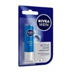 NIVEA Men Lip Care, Active Care Lip Balm, SPF 15 And NIVEA Lip Balm, Fruity Blackberry Shine,4.8 g (Pack of 2) - Fast UK Delivery - Image 4