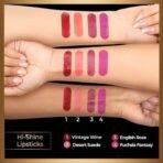 MyGlamm Manish Malhotra Hi-Shine Lipstick - English Rose - 4gm | Pink Purple Shade | Lightweight, Long-wear Lipsticks | UVB Protection, High Coverage, Cruelty Free | Exclusively by MyGlamm - Fast UK Delivery - Image 5