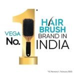 Vega Mini Cushioned Hair Brush (India's No.1* Hair Brush Brand) For Men & Women, All Hair Types (R7-CB) - Fast UK Delivery - Image 3
