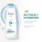 Dove Glycolic + Hydration Shampoo 180 ml with 5% Hydra-Glycol for Upto 100 hours of hydrated, fluid hair. - Fast UK Delivery - Image 4