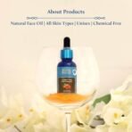 Blue Nectar Turmeric Face Serum for Glowing Skin | Plant Based Face Oil for Glowing Skin | Tan Removal Skin Brightening Serum for Face (16 Herbs, 30 ml) - Image 5