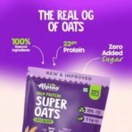 ALPINO High Protein Super Rolled Oats Chocolate 2kg (1kg Pack of 2) - Rolled Oats, Natural Peanut Butter & Cocoa Powder Protein, No Added Sugar & Salt, Gluten Free As Seen on Shark Tank India - Fast UK Delivery - Image 5