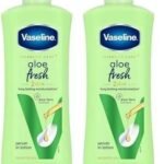 Vaseline Aloe Fresh Body Lotion,24 HR Long Lasting Moisturisation with Aloe Vera extract and Menthol, 600ml (Pack of 2) - Fast UK Delivery