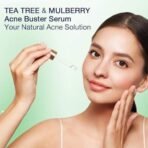 Hilary Rhoda Tea Tree Mulberry Acne Buster Serum for acne free Skin | Non-Irritating Formula | Helps Reduce Acne & Blemishes| with Goodness of Mulberry | 30 ml - Fast UK Delivery - Image 6