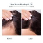 Blue Nectar Rosemary Oil for Hair Growth with Bhringraj Oil for Hair | Natural Alternate for Redensyl | Non- Sticky Ayurvedic Hair Oil with Amla Hair Oil (9 Herbs,200ml) - Fast UK Delivery - Image 5
