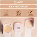 MARS Zero Oil All Skin Compact With An Applicator (4.5Ml) (03-Natural) | Non-Comedogenic | Oil Control | Long-Lasting | Matte Finish | Light-Weight | Minimize Pores | Travel Friendly, 10 Gm - Fast UK Delivery - Image 5