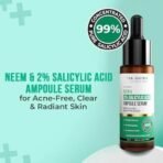 Dr. Sheth's Neem & Salicylic Acid Serum For Active Acne,Blackheads & Open Pores|2% Salicylic Acid & 1% Niacinamide|For Oily & Acne-Prone Skin|Men & Women|30Ml - Fast UK Delivery - Image 3