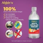 Abbie's White Distilled Vinegar 1419 ml (473 ml X 3 units) Product of USA With 5% Acidity | Zero Fat | Perfect For Cooking , Salad Dressing , Greater for making flavorful drinks , Cleaning Purpose and more - Fast UK Delivery - Image 7