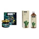 Kapiva Shilajit Gold Resin-20g Helps in boosting Stamina Contains 24 Carat Gold & Kapiva Aloe Vera + Amla Juice Cold-pressed Juice for Glowing Skin Helps with Acne and Metabolism (1L), Bottle - Fast UK Delivery - Image 2