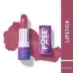 MyGlamm POSE HD Lipstick-Nude Mauve (Pink)-4 gm | Matte Lipstick | Enriched with Moringa oil & Vitamin E | Long-lasting & Moisturising - Fast UK Delivery - Image 3