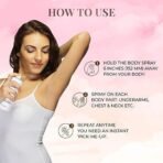 Just Herbs Long Lasting, Refreshing Body Spray, Natural Deodorant for Women - Phthalate-Free Formula,150 ml (Floral Fiesta) - Fast UK Delivery - Image 4