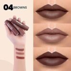 MARS Matte Box Set of 3 Lipsticks for Women | Long-Lasting | Smooth Finish | Moisturising | One Swipe Pigmentation | (3x3.2 gm) (04-Brown) - Fast UK Delivery - Image 3