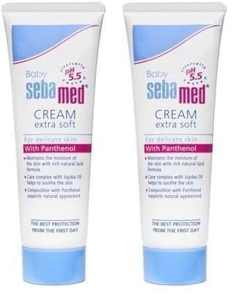 uk419V0iJlH8L-1-1.jpg Sebamed Baby Cream Extra Soft 50m|Ph 5.5| Panthenol and Jojoba Oil|Clinically tested| ECARF Approved (Pack of 2) - Fast UK Delivery - Image 1