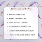 Just Herbs Saffron + Malai Nourishing Body Milk Lotion- 300ml & Just Herbs Body Lotion For Dry Normal & Combination Skin Nourishing Body Milk With Coconut + Almond - 300ml Combo - Fast UK Delivery - Image 5