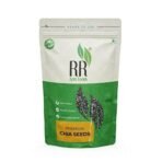 R R AGRO FOODS Chia Seeds Premium Raw Chia Seed for Eating, Chia Seeds for Weight Loss, 500 gm, Pack of 1 - Fast UK Delivery