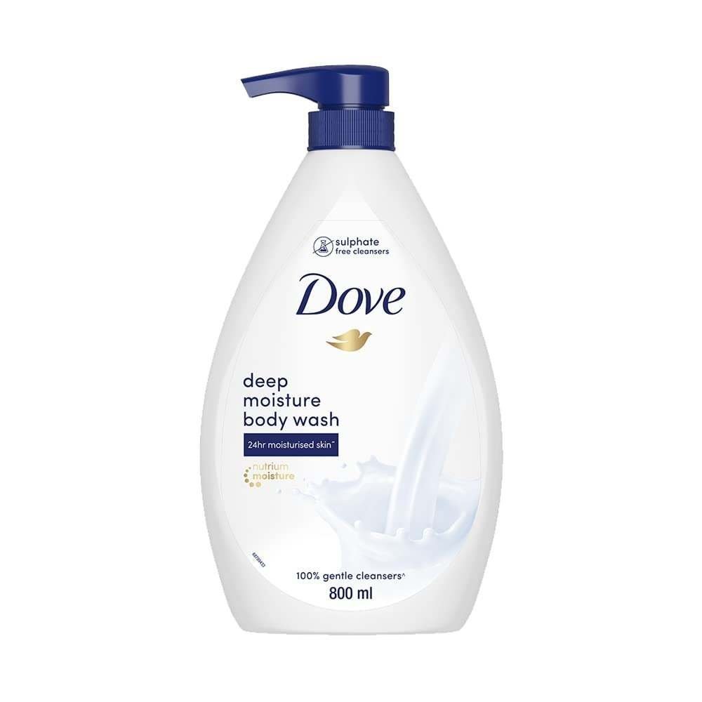 uk419w4PBH11L-1-1.jpg Dove Deeply Nourishing Body Wash, With Exfoliating Beads For Softer, Smoother Skin, 800 ml (Packaging May Vary) - Fast UK Delivery - Image 1