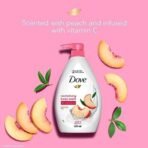 Dove Revitalizing Bodywash scented with peach and infused with Vtamin C to hydrate your skin, 100% gentle cleansers, paraben free/sulphate free cleansers, 100% plant- based moisturisers, 800ml - Fast UK Delivery - Image 4