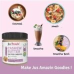 Jus' Amazin Creamy Cashew Butter Salted Caramel (200g) | 17% Protein | Plant Based Nutrition | Zero Chemicals | Vegan | Dairy Free | 100% Natural - Fast UK Delivery - Image 6